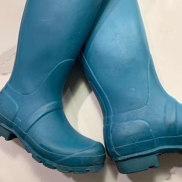 Hunter Women's Original Teal Tall Rain Boots - Picture 4 of 7